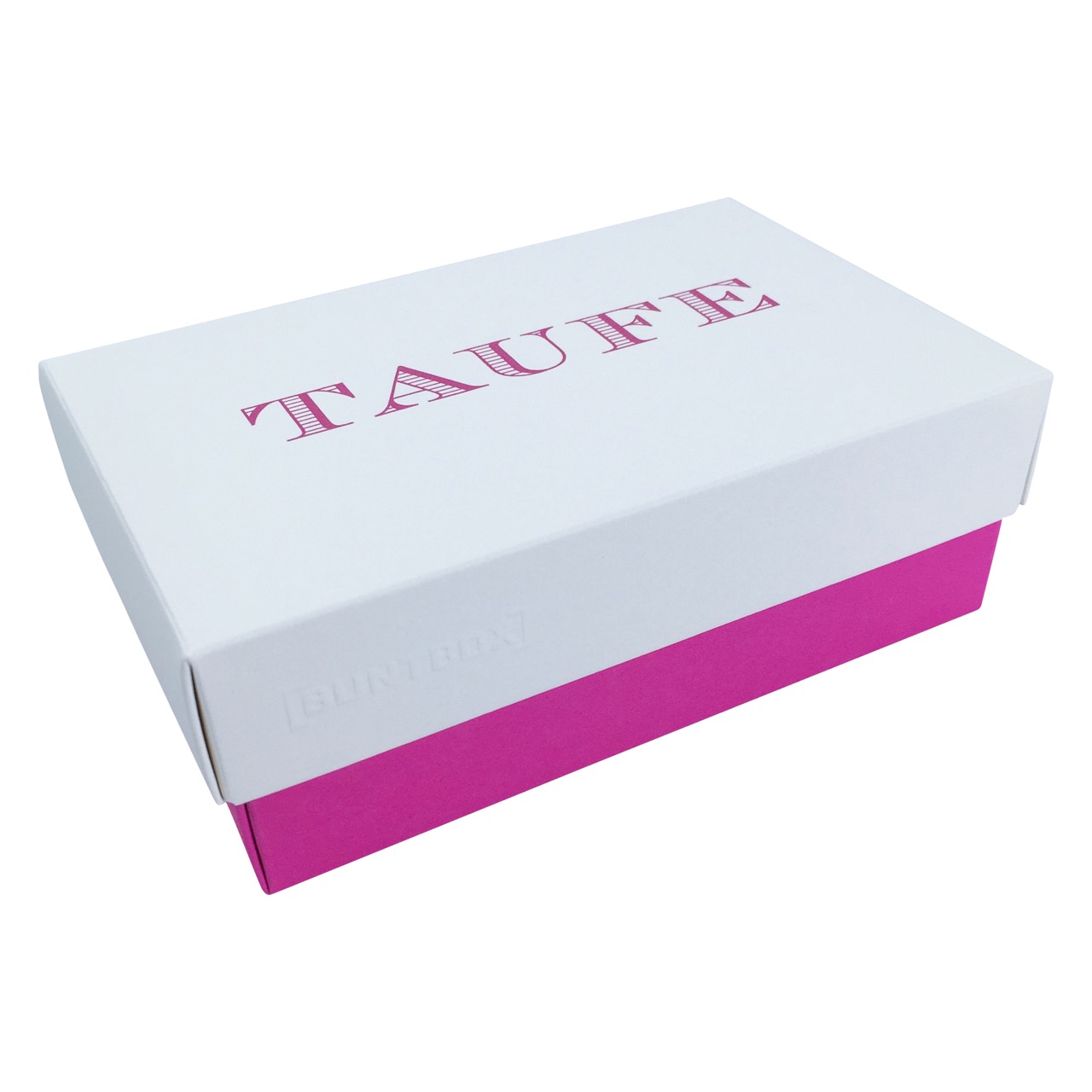Fine Paper Edition Buntbox Champagner - Bordeaux 'Taufe' - Rot