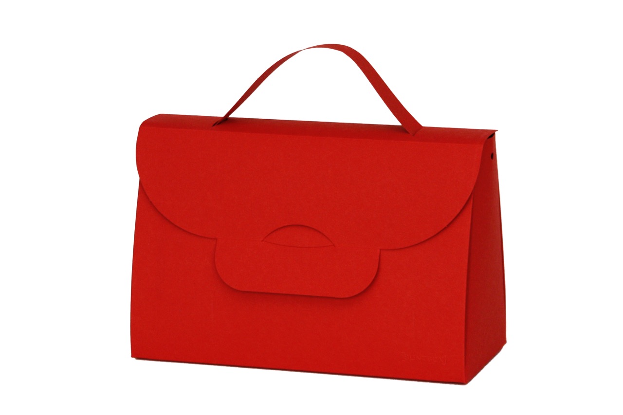 BUNTBOX Handbag XL | Le sac en main en carton A5 + | 22.8 cm x 10.3 cm x 15.1 cm