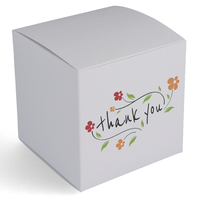 Buntbox Colour Cube Thank You with Flowers - Diamant