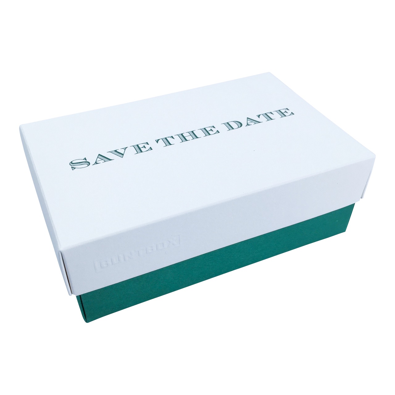 Buntbox M Fine Paper Save the Date in Champagner-Emerald