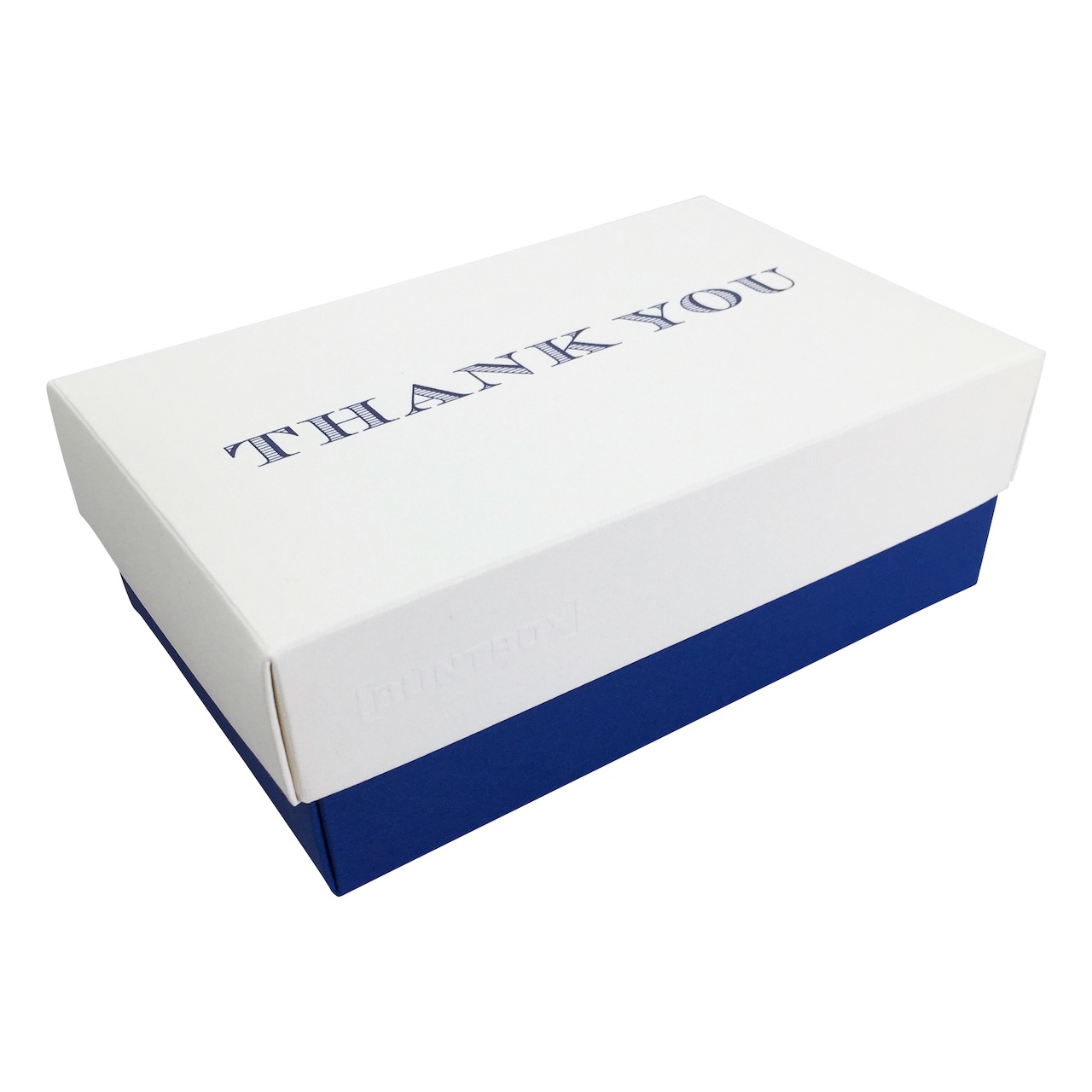 Buntbox M Fine Paper Thank You in Champagner-Saphir