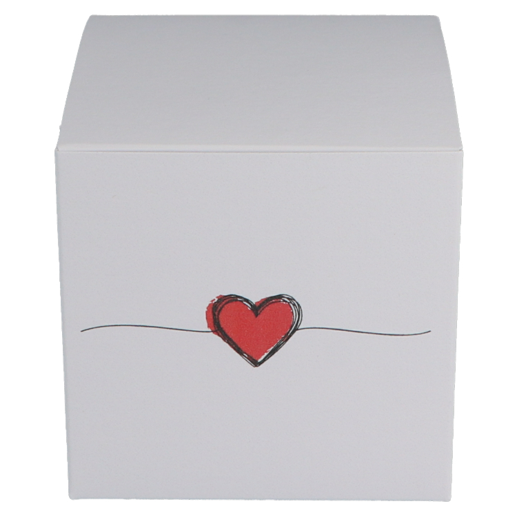 Buntbox Cube Linien Herz