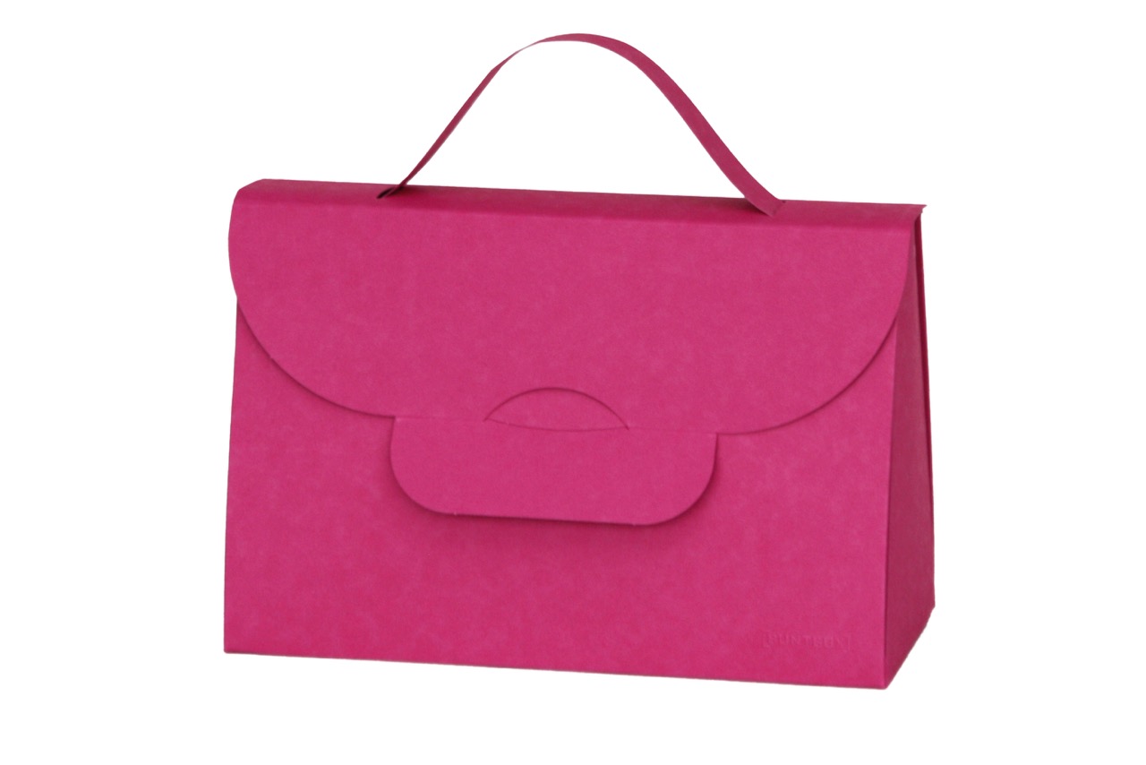 BUNTBOX Handbag XL | Le sac en main en carton A5 + | 22.8 cm x 10.3 cm x 15.1 cm