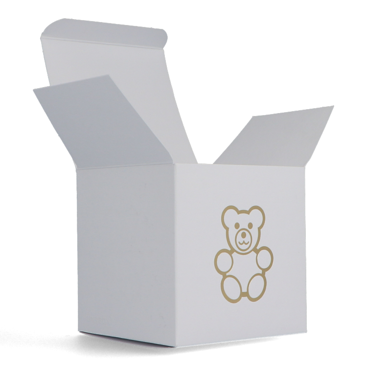 Buntbox Cube Goldener Teddy