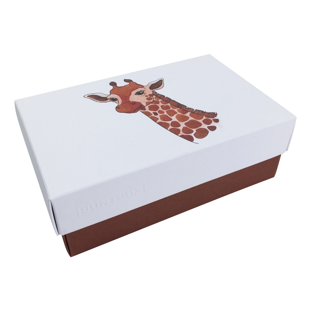 Buntbox XL Giraffe in Diamant-Mocca