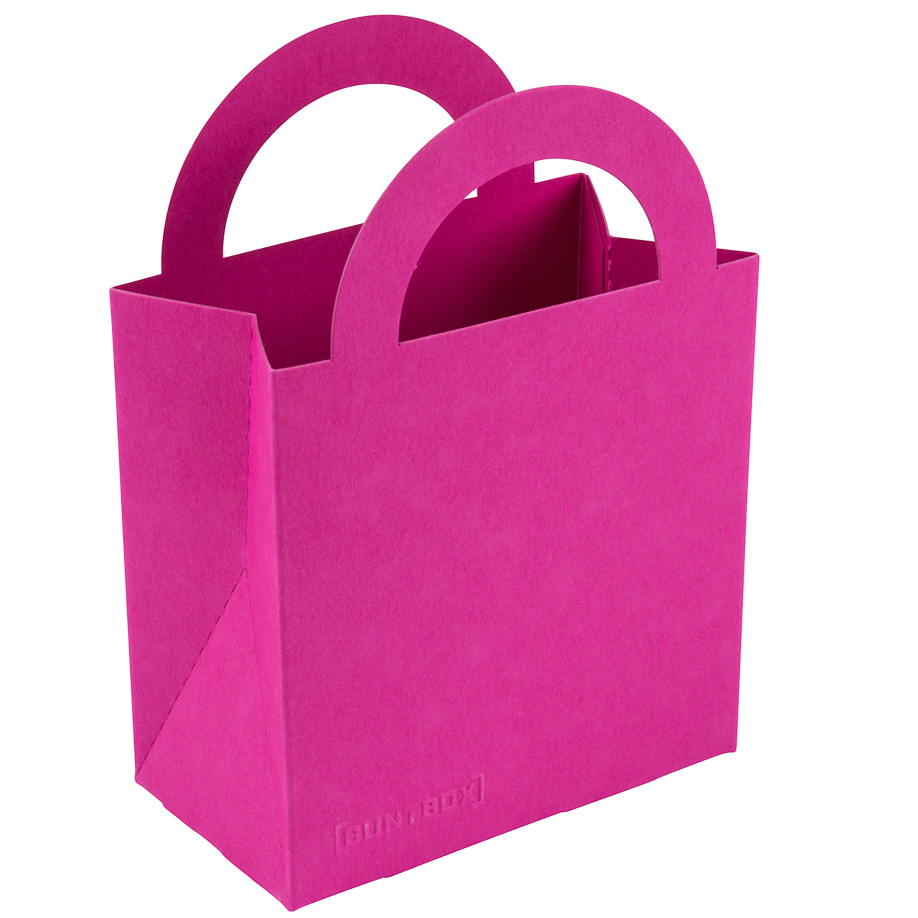 BUNTBOX Colour Bag  S | Small Cardboard Bag 9.5 x 5.2 x 13.2 cm