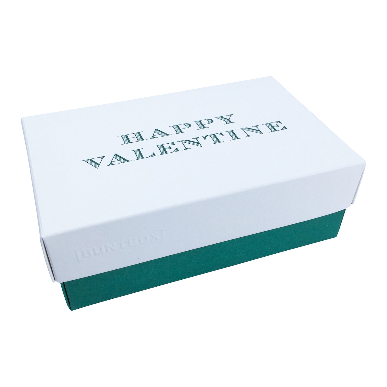 Buntbox XL Fine Paper Happy Valentine in Champagner-Emerald