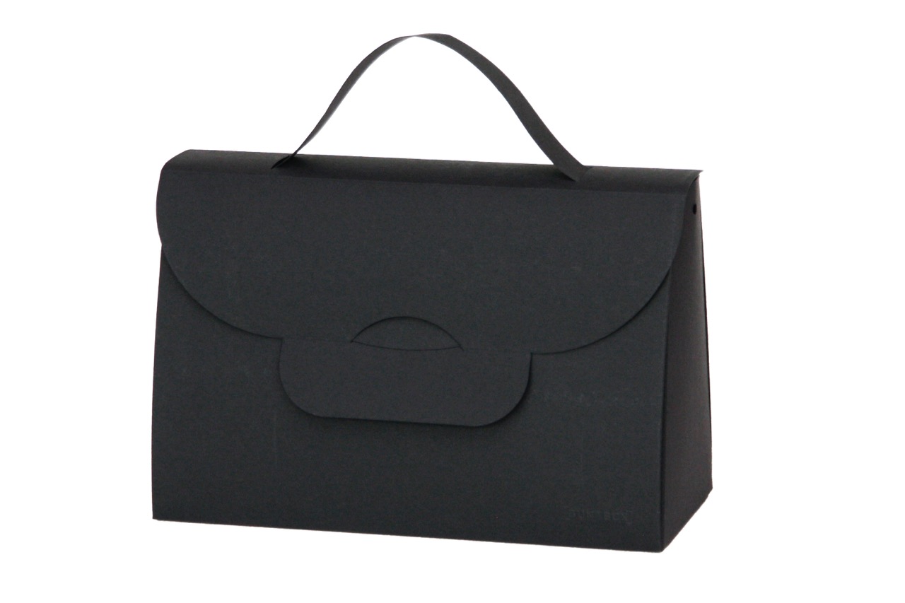 BUNTBOX Handbag XL | borsa di cartone DIN A5 + | 22.8 x 10.3 x 15.1 cm