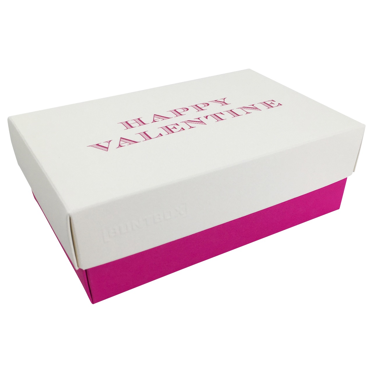 Buntbox L Fine Paper Happy Valentine in Champagner-Magenta