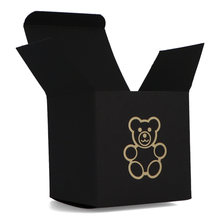 Buntbox Cube M  Goldener Teddy in Graphit