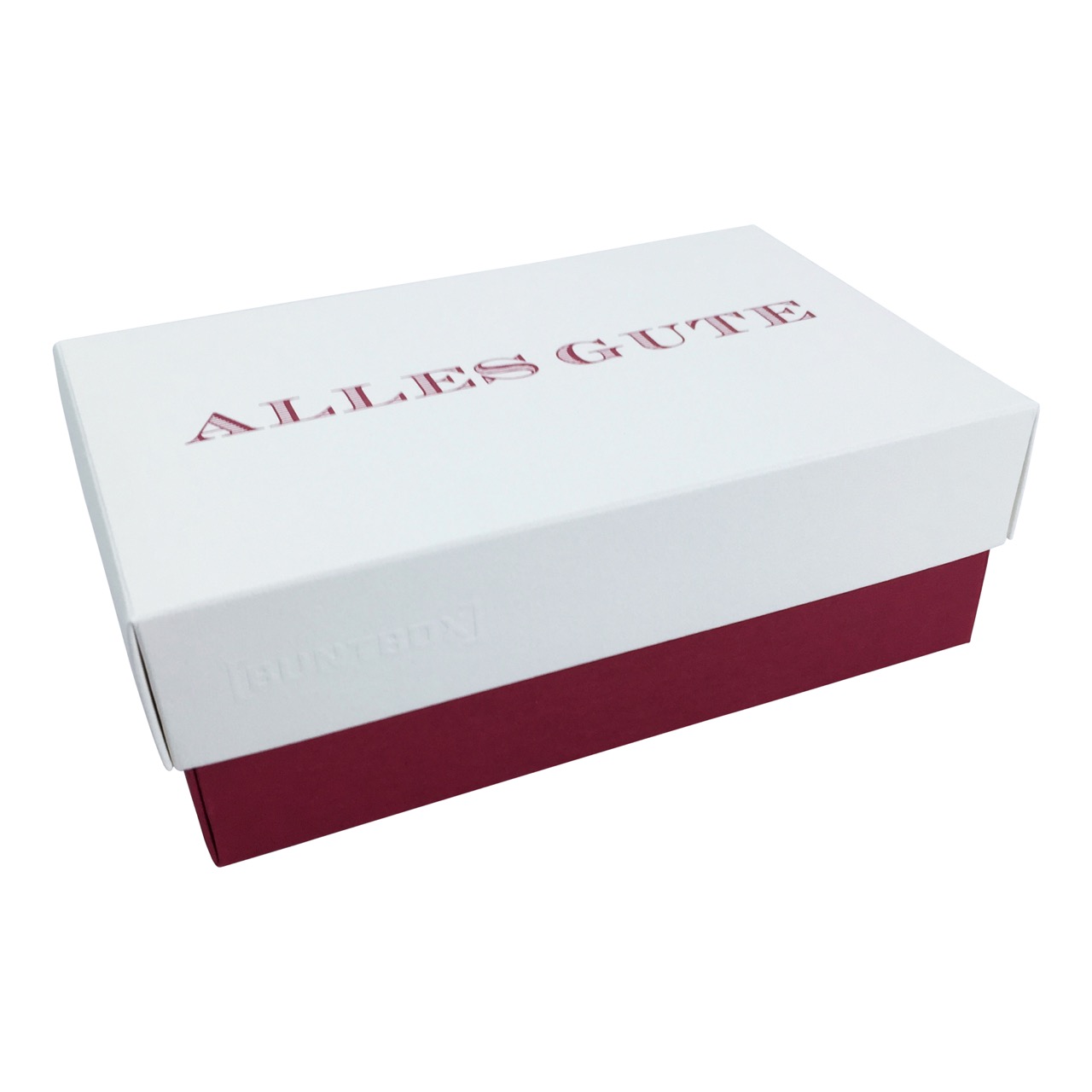 Fine Paper Edition Buntbox Champagner - Bordeaux 'Alles Gute' - Rot