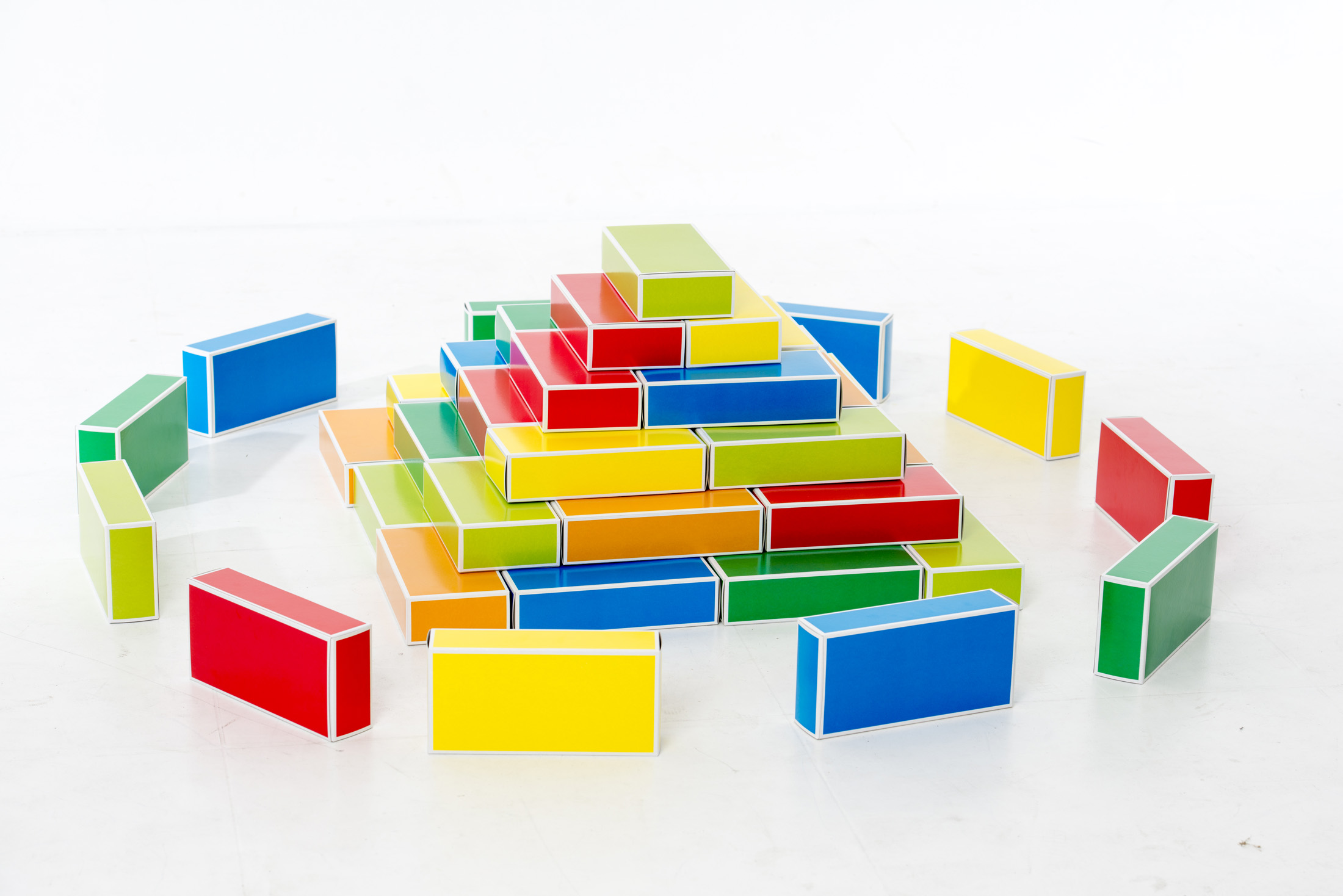Buntbox Colour Bricks Cardboard Bricks (48 pieces)