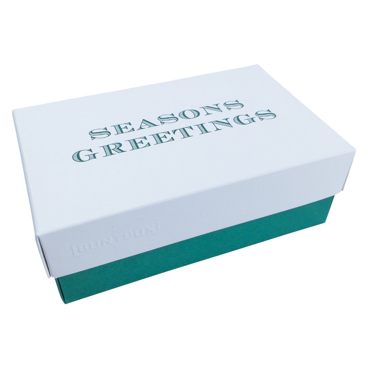 Buntbox XL Fine Paper Seasons Greetings in Champagner-Emerald