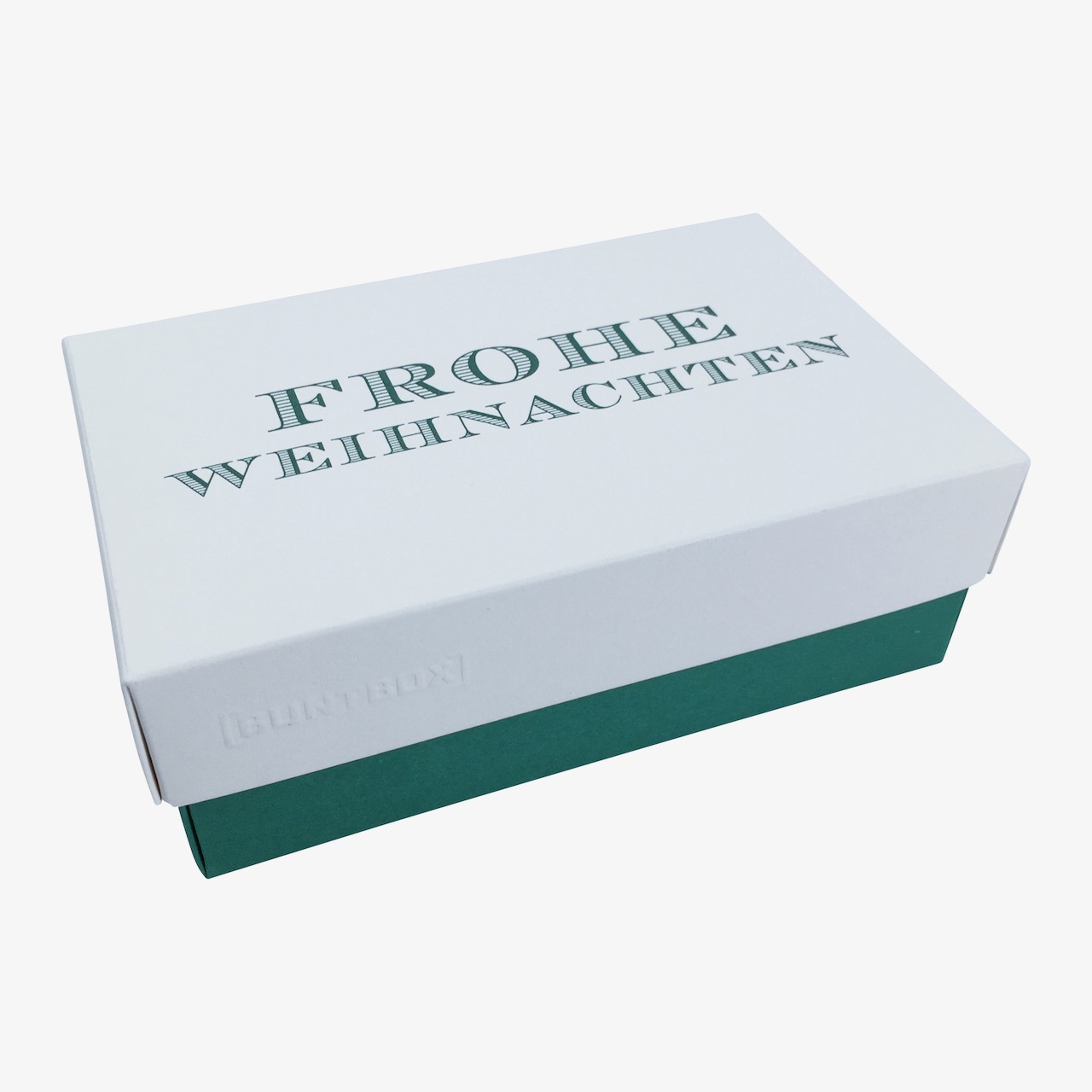 Fine Paper Edition Buntbox Champagner - Bordeaux 'Frohe Weihnachten' - Rot