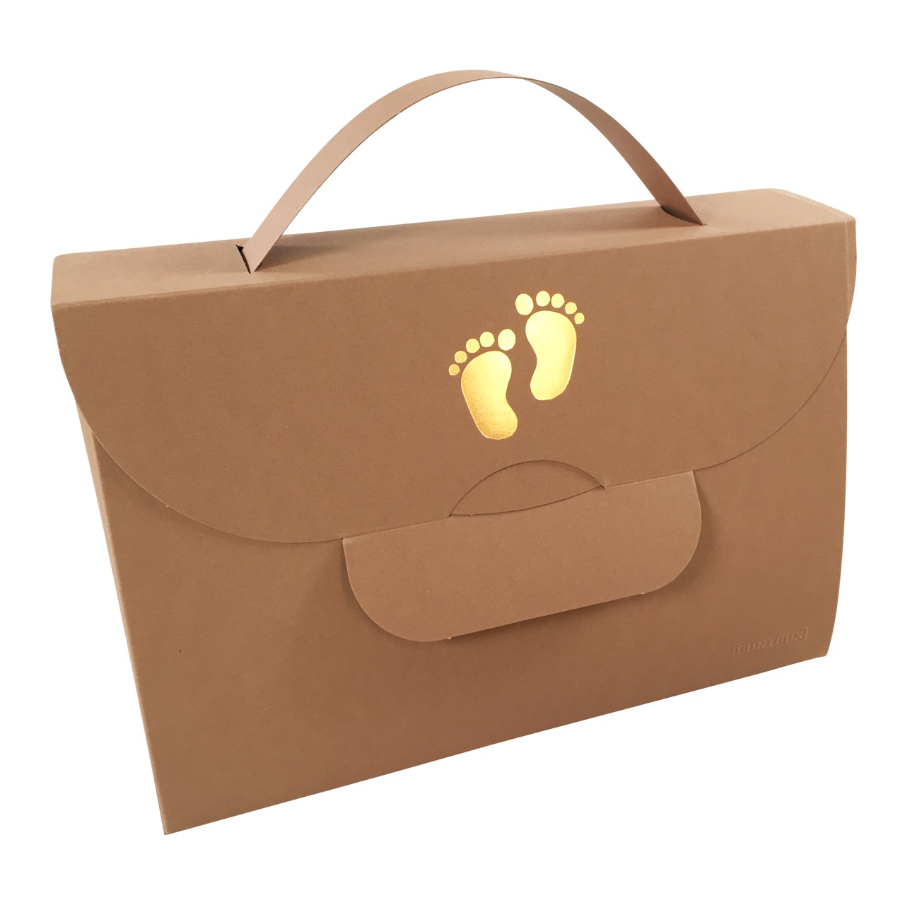 Buntbox Handbag XL Baby Foot in Tabak