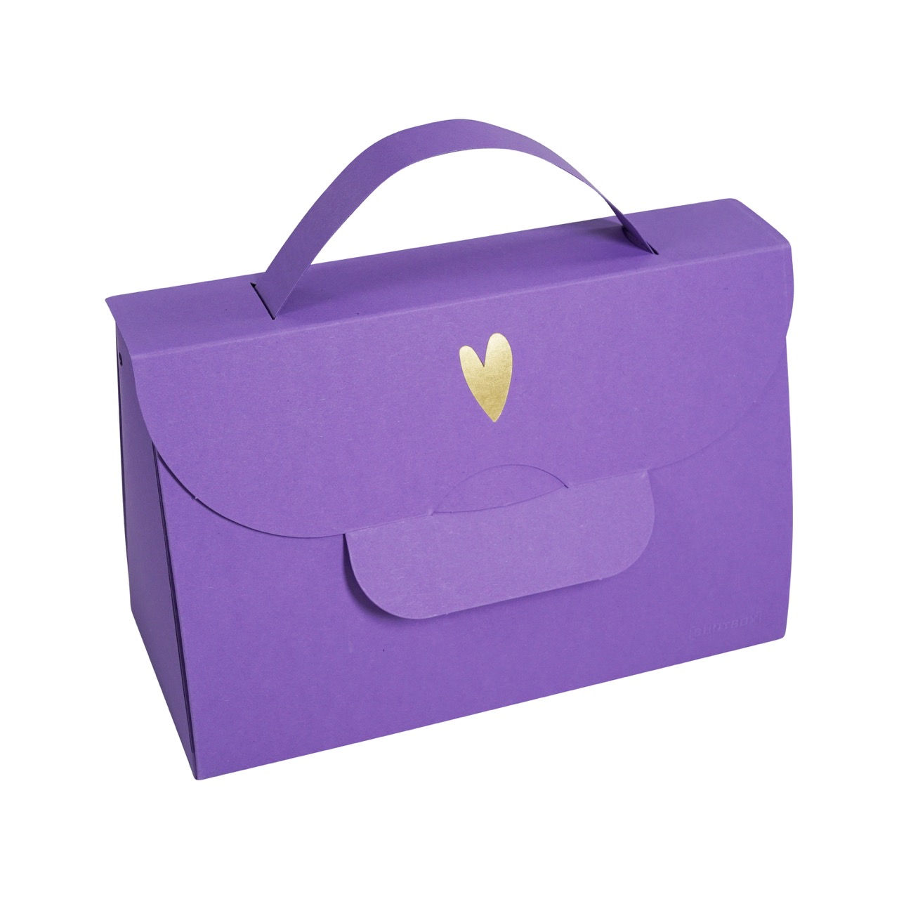 Buntbox Handbag XL Goldenes Herz in Lavendel