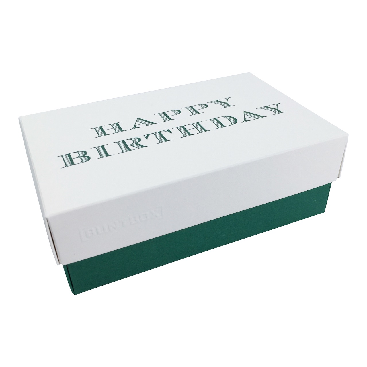 Buntbox XL Fine Paper Happy Birthday in Champagner-Emerald
