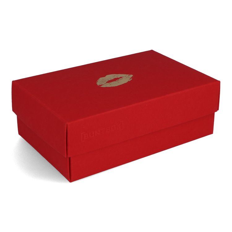 Buntbox Golden Kiss Ruby Red Gift Box